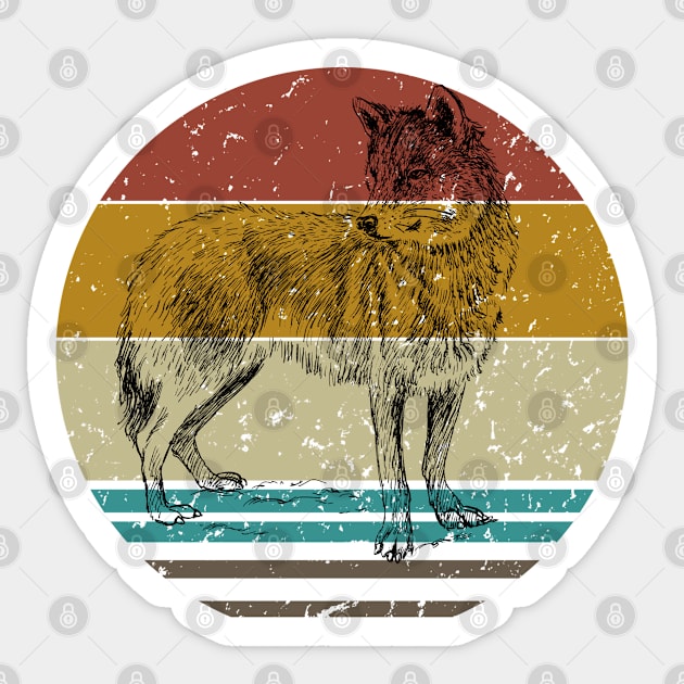 Wolf Sticker by Fashion planet